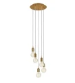 Lampa wisząca BRONX brąz Ø 32cm 5xE27 Markslojd 108100 | 7330024599116 noxbox lampynox www.lampynox.pl
