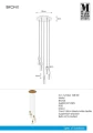 Lampa wisząca BRONX brąz Ø 32cm 5xE27 Markslojd 108100 | 7330024599116 noxbox lampynox www.lampynox.pl
