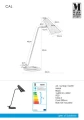 Lampka stołowa CAL czarny E14 Markslojd 106781 | 7330024566514 noxbox lampynox www.lampynox.pl