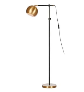 CHESTER czarny | brąz E27 Lampa podłogowa stojąca regulowana Markslojd 107231
