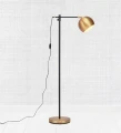 Lampa podłogowa stojąca regulowana CHESTER czarny | brąz E27 Markslojd 107231 | 7330024573680 noxbox lampynox www.lampynox.pl