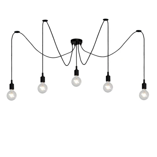 Lampa wisząca Pająk FIX MULTIPLE Czarna 5xE27 Lucide 084080530  5411212082701 lampynox noxbox www.lampynox.pl 1.jpg