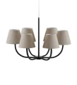 Lampa wisząca COZY czarny | beżowy Ø 76cm 6xE14 Markslojd 107999 | 7330024588899 noxbox lampynox www.lampynox.pl