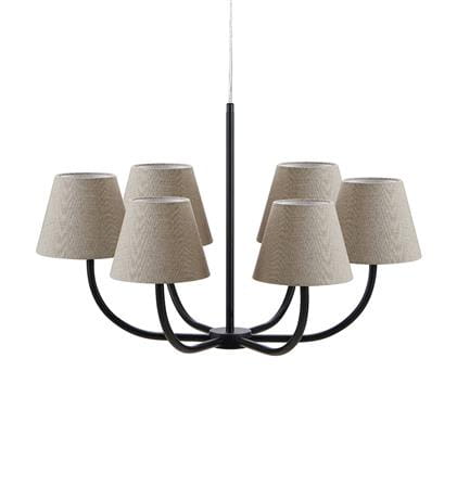 Lampa wisząca COZY czarny | beżowy Ø 76cm 6xE14 Markslojd 107999 | 7330024588899 noxbox lampynox www.lampynox.pl