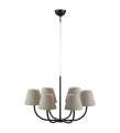 Lampa wisząca COZY czarny | beżowy Ø 76cm 6xE14 Markslojd 107999 | 7330024588899 noxbox lampynox www.lampynox.pl