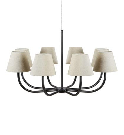 Lampa wisząca COZY czarny | beżowy Ø 88cm 8xE14 Markslojd 108000 | 7330024588905 noxbox lampynox www.lampynox.pl