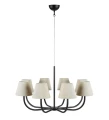 Lampa wisząca COZY czarny | beżowy Ø 88cm 8xE14 Markslojd 108000 | 7330024588905 noxbox lampynox www.lampynox.pl