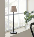 Lampka stołowa COZY czarny | beżowy Ø 18cmE14 Markslojd 108114 | 7330024599253 noxbox lampynox www.lampynox.pl