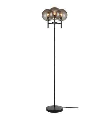 Lampa podłogowa stojąca CROWN czarny | przydymiony Ø 40cm 3xE14 Markslojd 107947 | 7330024588356 lampynox noxbox www.lampynox.pl