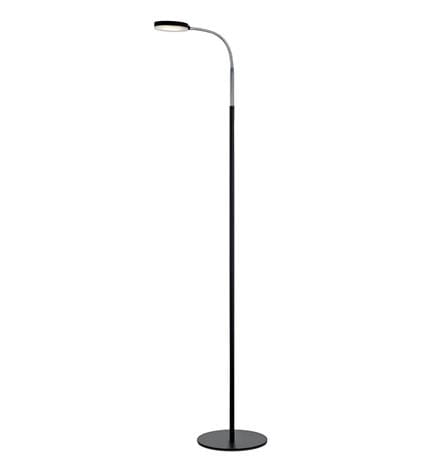 Lampa podłogowa stojąca FLEX czarny | chrom LED 5W 3000K Markslojd 106465 | 7330024559776 noxbox lampynox www.lampynox.pl