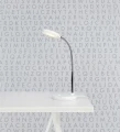Lampa stołowa FLEX biały | chrom LED 5W 3000K Markslojd 106466 | 7330024559783 noxbox lampynox www.lampynox.pl