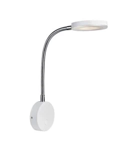 FLEX biały | chrom LED 5W 3000K Kinkiet snake regulowany na wysięgniku Markslojd 106468