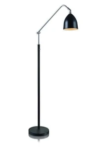 FREDRIKSHAMN czarny E27 Lampa podłogowa Markslojd 105023