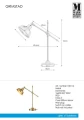 Lampka stołowa GRIMSTAD złoty E27 Markslojd 108116 | 7330024599277 noxbox lampynox www.lampynox.pl