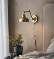 Kinkiet ścienny regulowany GRIMSTAD złoty E27 Markslojd 108115 | 7330024599260 noxbox lampynox www.lampynox.pl
