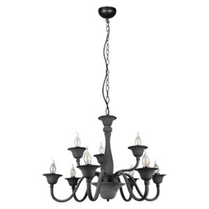 ELSA Antracyt 9xE14 Żyrandol Trio 112900942