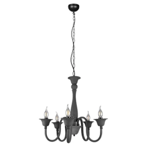 ELSA Antracyt 5xE14 Żyrandol Trio 112900542