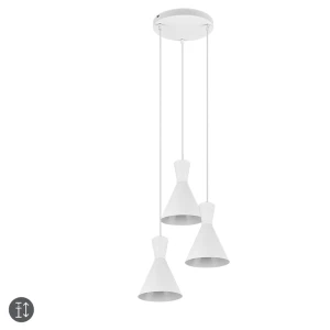 ENZO Biały mat 3xE27 Lampa wisząca RL R30783931