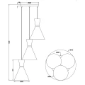 Lampa wisząca ENZO Biały mat 3xE27 RL R30783931 | 4017807503784 noxbox lampynox www.lampynox.pl