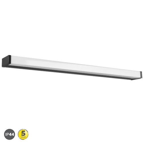 Kinkiet łazienkowy na lustro FABIO Czarny mat, szer. 80cm LED 12W 3000K IP44 Trio 283817932 | 4017807507973 noxbox lampynox www.lampynox.pl
