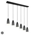 Lampa wisząca FARIN Czarny mat 6xE14 RL R30696032 | 4017807503265 noxbox lampynox www.lampynox.pl