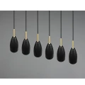 Lampa wisząca FARIN Czarny mat 6xE14 RL R30696032 | 4017807503265 noxbox lampynox www.lampynox.pl