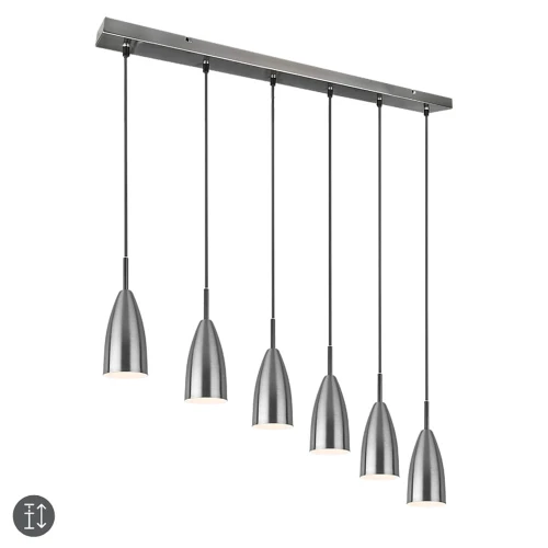 Lampa wisząca FARIN Nikiel mat 6xE14 RL R30696007 | 4017807503272 noxbox lampynox www.lampynox.pl