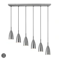 Lampa wisząca FARIN Nikiel mat 6xE14 RL R30696007 | 4017807503272 noxbox lampynox www.lampynox.pl