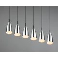 Lampa wisząca FARIN Nikiel mat 6xE14 RL R30696007 | 4017807503272 noxbox lampynox www.lampynox.pl