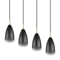 Lampa wisząca FARIN Czarny mat 4xE14 RL R30694032 | 4017807503258 noxbox lampynox www.lampynox.pl