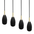 Lampa wisząca FARIN Czarny mat 4xE14 RL R30694032 | 4017807503258 noxbox lampynox www.lampynox.pl