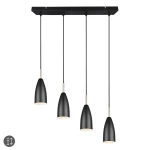 FARIN Czarny mat 4xE14 Lampa wisząca RL R30694032