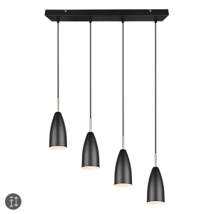 FARIN Czarny mat 4xE14 Lampa wisząca RL R30694032