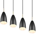 Lampa wisząca FARIN Czarny mat 4xE14 RL R30694032 | 4017807503258 noxbox lampynox www.lampynox.pl
