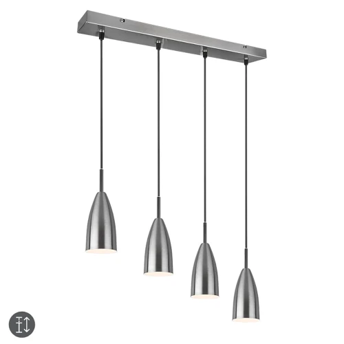 Lampa wisząca FARIN Nikiel mat 4xE14 RL R30694007 | 4017807503234 noxbox lampynox www.lampynox.pl