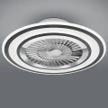 Lampa sufitowa ściemnialna z wentylatorem FLAGA Czarny mat, LED 36W, Pilot, barwa światła zmienna RL R62743132 | 4017807495546 noxbox lampynox www.lampynox.pl