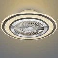 Lampa sufitowa ściemnialna z wentylatorem FLAGA Czarny mat, LED 36W, Pilot, barwa światła zmienna RL R62743132 | 4017807495546 noxbox lampynox www.lampynox.pl