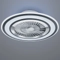 Lampa sufitowa ściemnialna z wentylatorem FLAGA Czarny mat, LED 36W, Pilot, barwa światła zmienna RL R62743132 | 4017807495546 noxbox lampynox www.lampynox.pl
