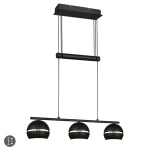 FLETCHER Czarny mat 3xE14 Lampa wisząca Trio 313300332
