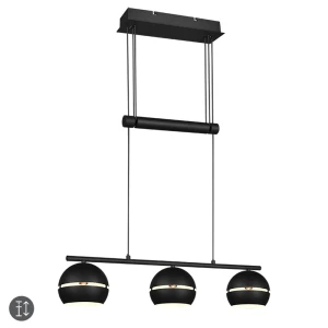 FLETCHER Czarny mat 3xE14 Lampa wisząca Trio 313300332