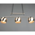 Lampa wisząca FLETCHER Nikiel mat 3xE14 Trio 313300307 | 4017807503647 noxbox lampynox www.lampynox.pl