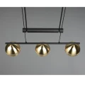 Lampa wisząca FLETCHER Mosiądz mat 3xE14 Trio 313300308 | 4017807503678 noxbox lampynox www.lampynox.pl