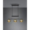 Lampa wisząca FLETCHER Mosiądz mat 3xE14 Trio 313300308 | 4017807503678 noxbox lampynox www.lampynox.pl