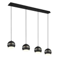 Lampa wisząca FLETCHER Czarny mat 4xE14 Trio 313300432 | 4017807503692 noxbox lampynox www.lampynox.pl