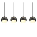 Lampa wisząca FLETCHER Czarny mat 4xE14 Trio 313300432 | 4017807503692 noxbox lampynox www.lampynox.pl