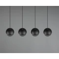 Lampa wisząca FLETCHER Czarny mat 4xE14 Trio 313300432 | 4017807503692 noxbox lampynox www.lampynox.pl