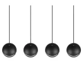Lampa wisząca FLETCHER Czarny mat 4xE14 Trio 313300432 | 4017807503692 noxbox lampynox www.lampynox.pl