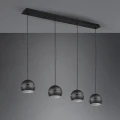 Lampa wisząca FLETCHER Czarny mat 4xE14 Trio 313300432 | 4017807503692 noxbox lampynox www.lampynox.pl