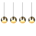 Lampa wisząca FLETCHER Mosiądz mat 4xE14 Trio 313300408 | 4017807503739 noxbox lampynox www.lampynox.pl