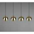 Lampa wisząca FLETCHER Mosiądz mat 4xE14 Trio 313300408 | 4017807503739 noxbox lampynox www.lampynox.pl
